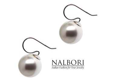 RomaBijoux|orecchini donna argento 925 con perla 16mm grande per donna rodiato