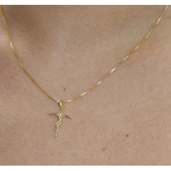 Romabijoux|collana tutto argento 925  croce latina crocefisso 45 50 60 cm placcata oro giallo