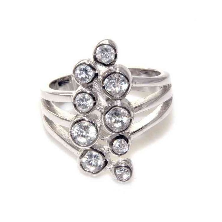 RMB|ring silver 925 light point onion cluster for women