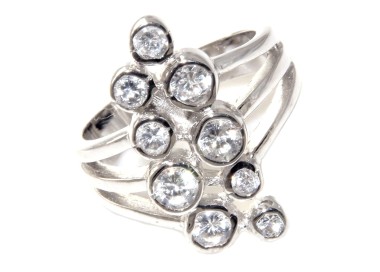 RMB|ring silver 925 light point onion cluster for women