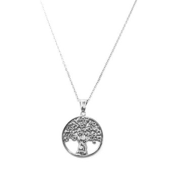 RMB|collana in acciaio con medaglia albero della vita