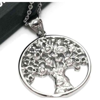 RMB|Steel: Exclusive necklace rolo for woman or man casting medal pendant Family Tree