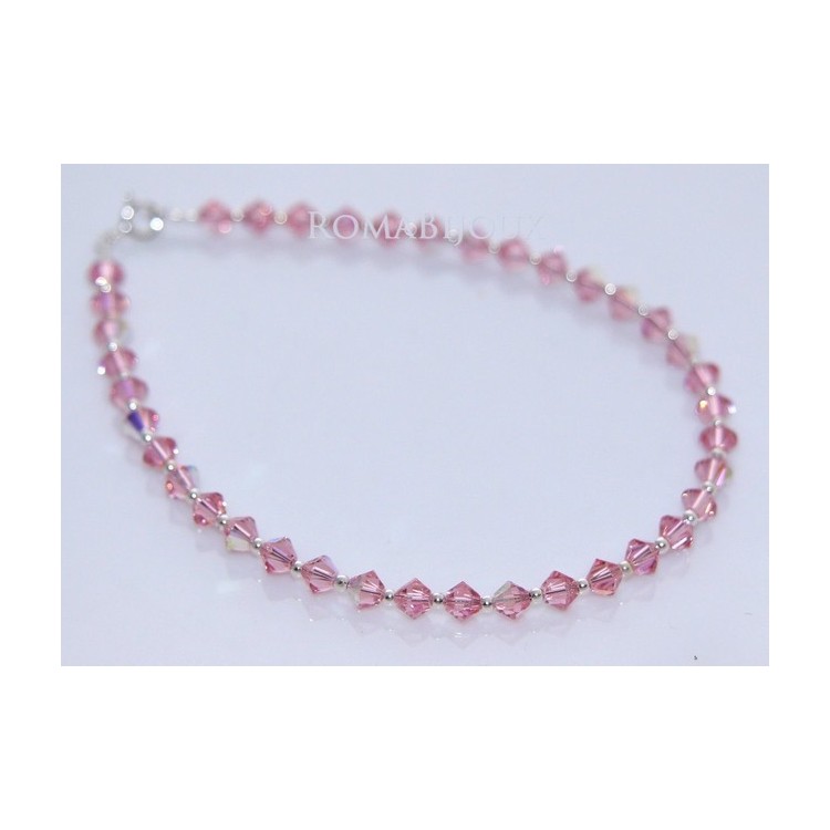 RomaBijoux|bracelet Swarovski elements Rose AB