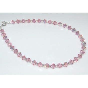 RomaBijoux|Bracciale Argento 925 Con Swarovski Bicono ROSE AB