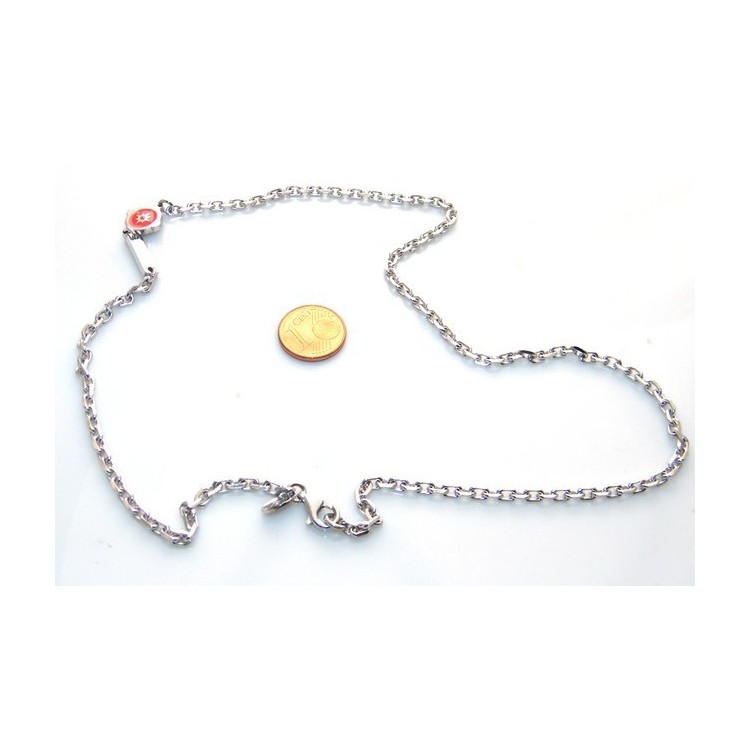 RMB|Argento 925 : Collana girocollo uomo o donna con rosa dei venti