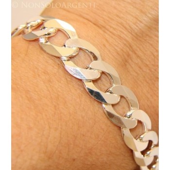 RomaBijoux|ARGENTO 925 : Bracciale o COLLANA  11 mm grumetta chiara