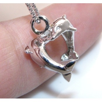 RMB|fine silver : Necklace for  woman with   half moon