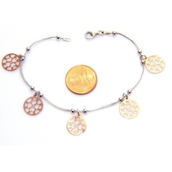 RMB|bracciale con medagliette incise a cuore