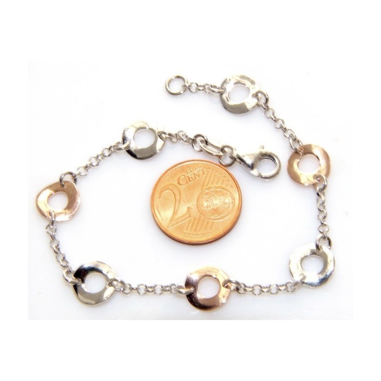 RMB|SILVER 925 :  bracelet for woman, wheels , two colors
