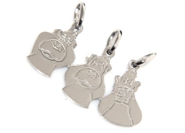 RMB|925 Silver pendant light: 3 PENDANTS Crushing Monkeys monkeys Family or friends