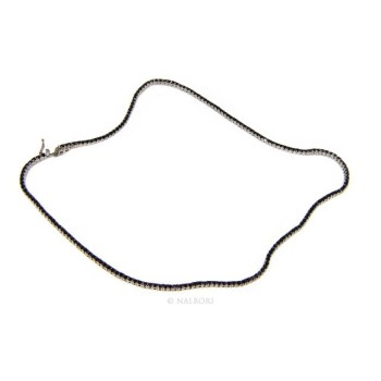 RMB|925: Necklace Collier Tennis woman model with cubic zirconia jaws 2mm brilliant cut