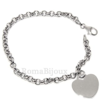 RMB|Argento 925 : bracciale rolo' uomo o donna con 1 simbolo dell'infinito da 16,00 a 20,50 cm