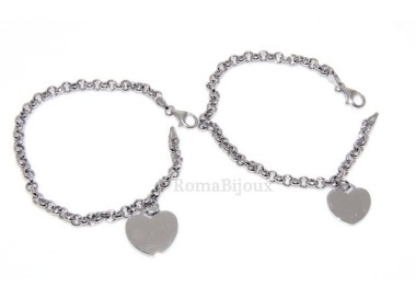 RMB|Argento 925 : bracciale rolo' uomo o donna con 1 simbolo dell'infinito da 16,00 a 20,50 cm
