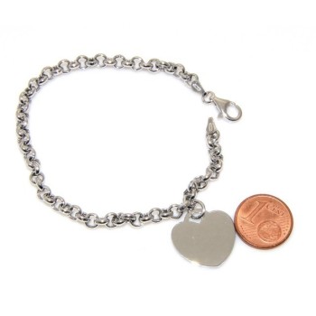 RMB|Argento 925 : bracciale rolo' uomo o donna con 1 simbolo dell'infinito da 16,00 a 20,50 cm