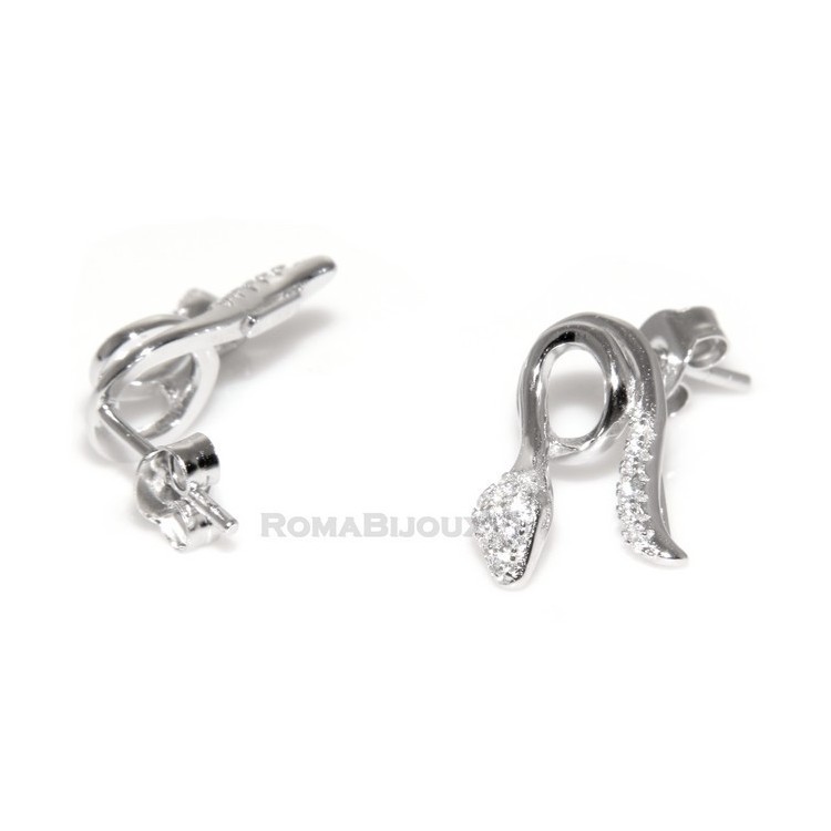 RMB|silver woman earrings snake