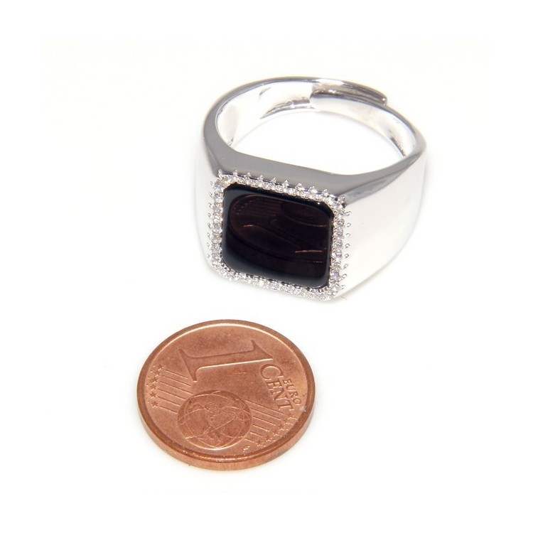 RMB|silver : shield ring for man