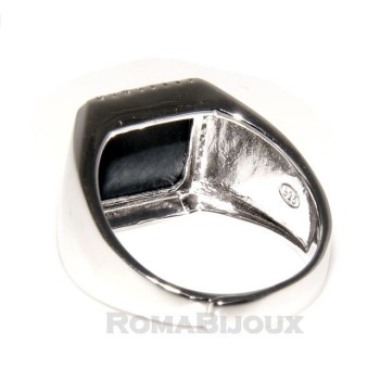 RMB|silver : shield ring for man
