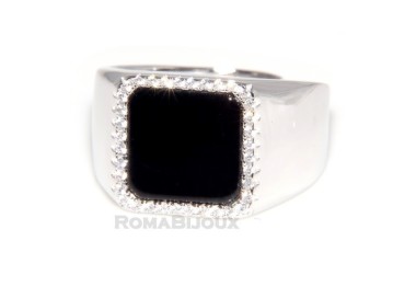 RMB|silver : shield ring for man