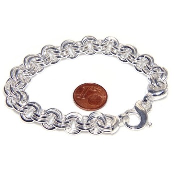 RMB|Bracciale donna in Argento 925 non rodiato maglia doppia