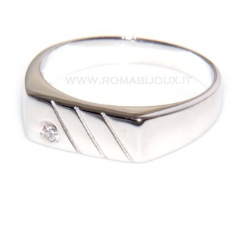 RMB|silver : shield ring for man