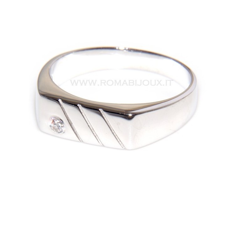 RMB|silver : shield ring for man