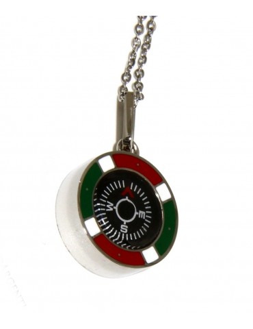 Necklace with compass and...
