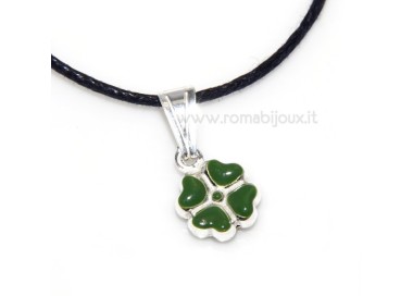 RMB|ciondolo quadrifoglio in argento