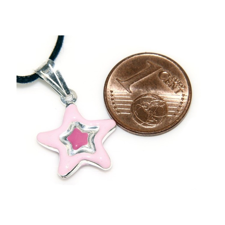 RMB|silver pendant star blue or pink