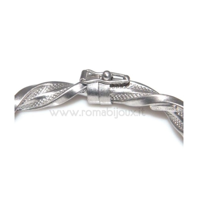 RMB|Bracciale donna in Argento 925 non rodiato misura 17 cm