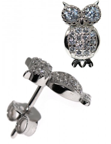 925 silver owl earrings...